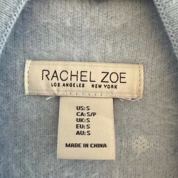 Rachel Zoe blue snowflake sweater - Picture 3 of 4